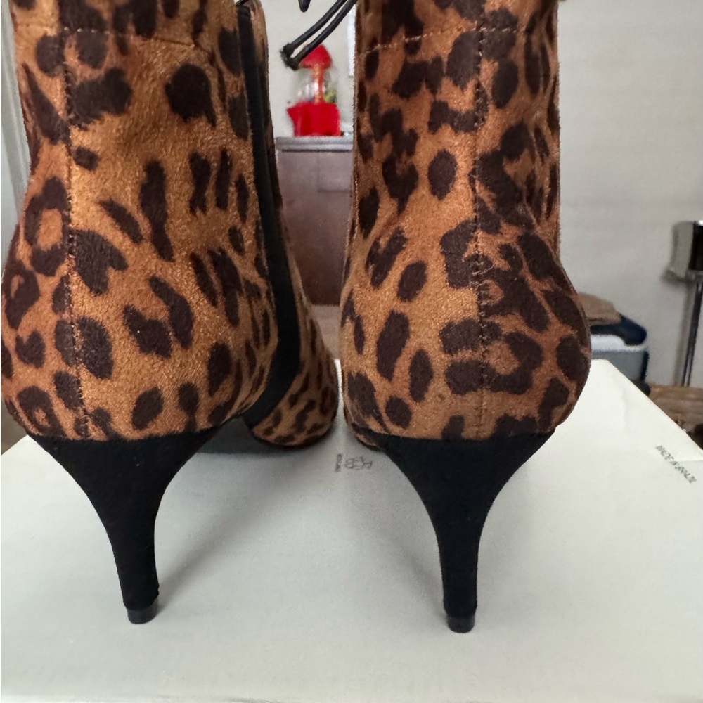 Ann Taylor Animal Print Ankle Booties - Picture 7 of 8